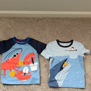 Old Navy Kids' Blue and Red Graphic Tee